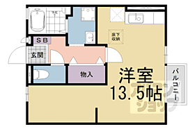 滋賀県大津市唐崎4丁目（賃貸アパート1R・1階・35.11㎡） その2