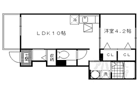 京都府京都市伏見区醍醐上ノ山町（賃貸アパート1LDK・1階・37.76㎡） その2