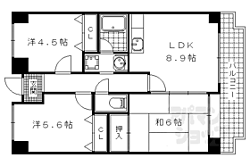 滋賀県大津市勧学2丁目（賃貸マンション3LDK・1階・55.53㎡） その2