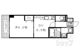 エルミナラクト 408 ｜ 京都府京都市山科区御陵別所町（賃貸マンション1DK・4階・28.77㎡） その2