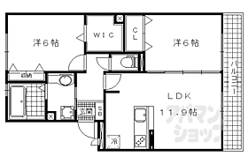 滋賀県大津市唐崎1丁目（賃貸アパート2LDK・2階・58.07㎡） その2