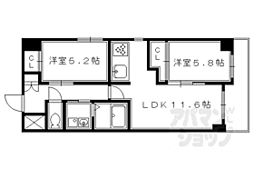 京都府京都市中京区油小路通四条上る藤本町（賃貸マンション2LDK・3階・52.93㎡） その2