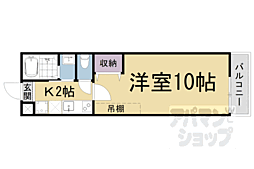 JR東海道・山陽本線 石山駅 徒歩8分の賃貸マンション 3階1Kの間取り