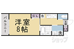 ＬＥＩ大宅 5階1Kの間取り