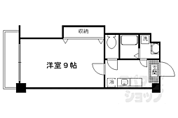 京阪本線 龍谷大前深草駅 徒歩10分の賃貸マンション 4階1Kの間取り