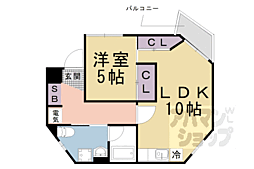 ＰＡＲＫ　ＨＩＬＬＳ　ＯＹＡＫＥ　ＶＩＬＬＡ　3 2階1LDKの間取り