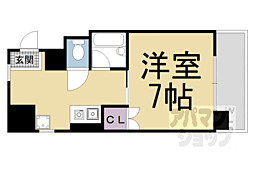 JR山陰本線 丹波口駅 徒歩2分の賃貸マンション 3階1Kの間取り