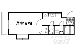 京阪本線 伏見稲荷駅 徒歩3分の賃貸アパート 3階1Kの間取り