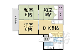 アクロポリスT 3DKの間取図画像