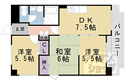 間取図画像 3DK