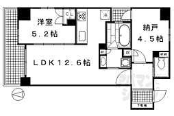 SOHO烏丸 1SLDKの間取図画像