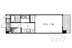 SHICATACHAMBRETTES2 1Kの間取図画像