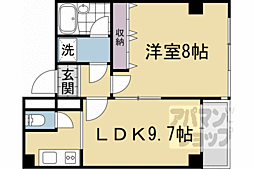 ホワイトクレステ 1LDKの間取図画像
