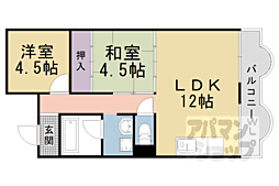 ローズハイツ 2LDKの間取図画像