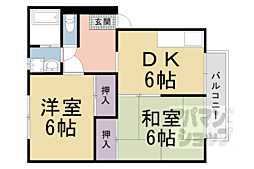 エステートピア松英1 2DKの間取図画像