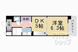 SHICATACHAMBRETTES1 1DKの間取図画像