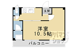 西野マンション西棟 1Kの間取図画像
