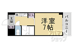 萱野ビル 1Kの間取図画像