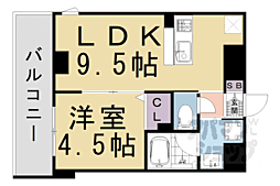ShaMaison御幸町御池 1LDKの間取図画像