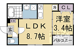 ハーモニーテラス勧修寺小野 1階