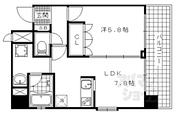 音羽ハイツ 1DKの間取図画像