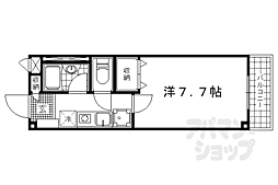 ハイツメイトク 1Kの間取図画像