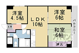 エスポワール京都 3LDKの間取図画像