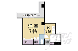 ヤマシナアーバンコテージ 1Kの間取図画像