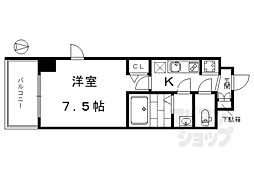 masterycourt 1Kの間取図画像