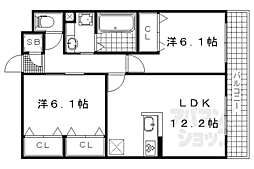 フリーデSTA 2LDKの間取図画像
