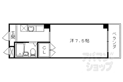 チェリーパレス 1Kの間取図画像