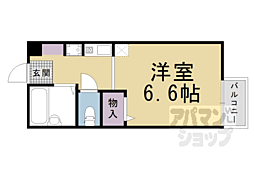 セジュール大宅 1Kの間取図画像