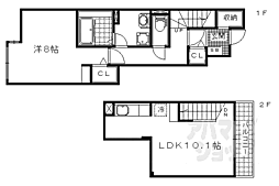 シカタロジュマン 1LDKの間取図画像
