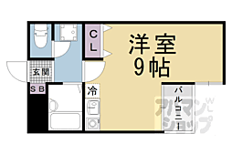 KYOMANSION ワンルームの間取図画像