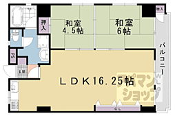 メイゾン山科 2LDKの間取図画像