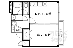 プラネシア星の子山科駅前 1DKの間取図画像