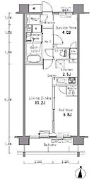 都営三田線 西巣鴨駅 徒歩10分の賃貸マンション 2階1SLDKの間取り