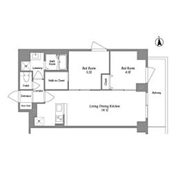 間取図画像 2LDK