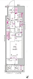 都営三田線 西巣鴨駅 徒歩5分の賃貸マンション 10階1Kの間取り