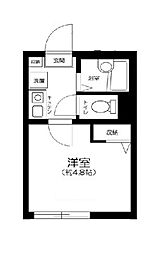西武池袋線 桜台駅 徒歩6分の賃貸アパート 1階1Kの間取り
