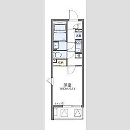 レオネクストグランツ藤23 1Kの間取図画像