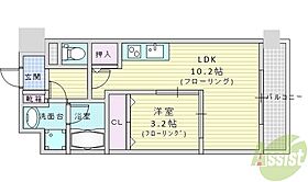 パークレジデンス江坂  ｜ 大阪府吹田市垂水町3丁目（賃貸マンション1LDK・2階・34.54㎡） その2