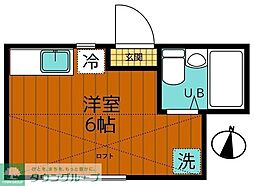 ベースサイドアイ ワンルームの間取図画像