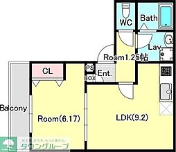 ジーメゾン入間 1LDKの間取図画像