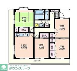 公園通りビル 4LDKの間取図画像