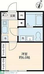 GLOWDIA 1Kの間取図画像