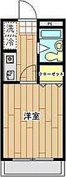 フェニックス拝島 1Kの間取図画像