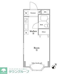 ARKHOUSEF ワンルームの間取図画像