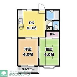 ファミーユシオン 2DKの間取図画像
