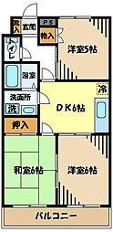 ヴェルクレール 3DKの間取図画像